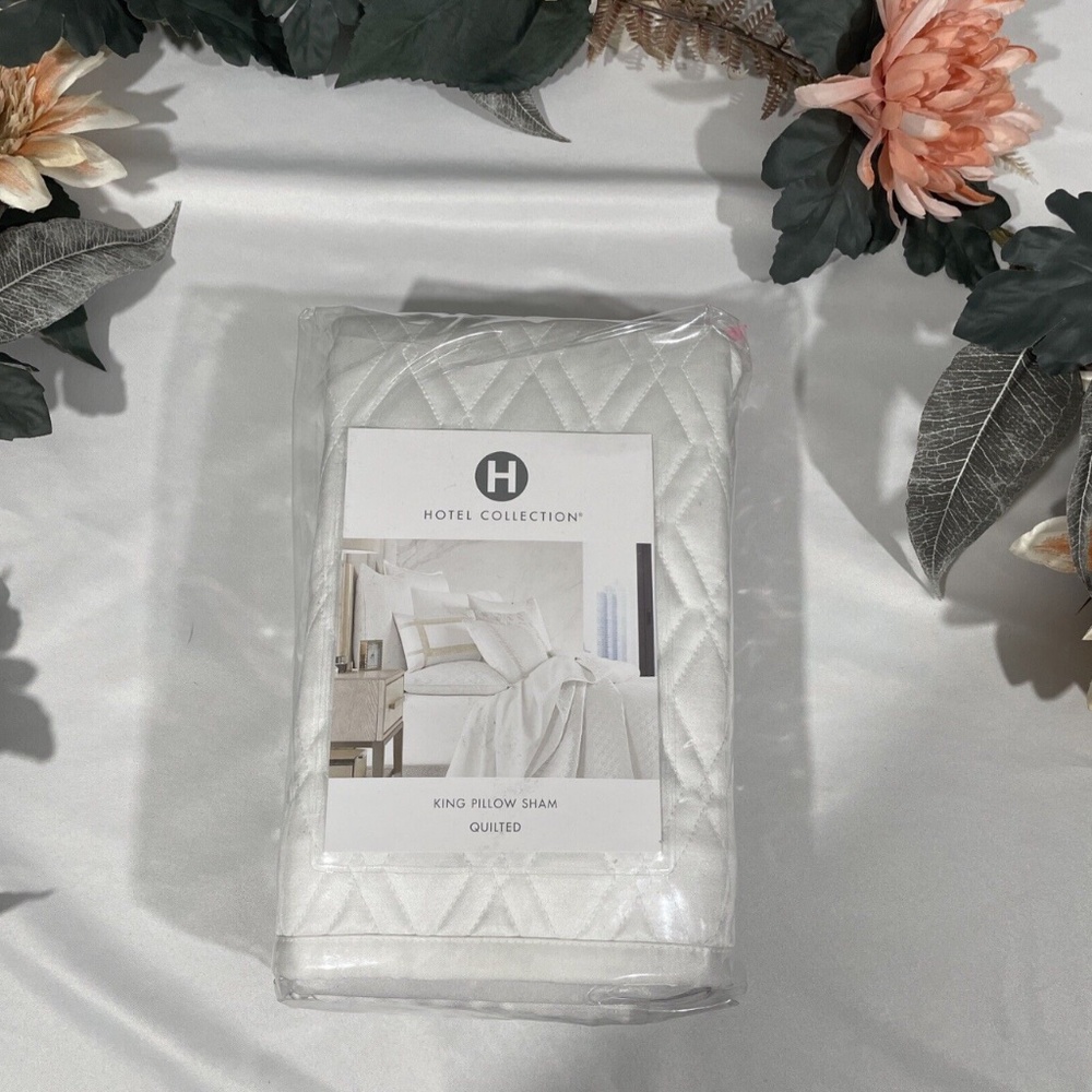 NIB $135 [ 1 King ] Quilted Pillow‎ Sham for Hotel Collection Intersect